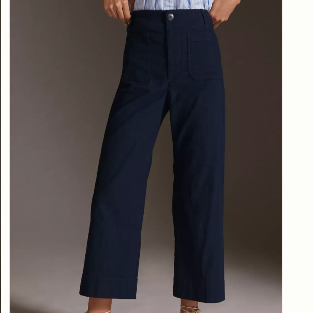 The Colette Cropped Wide-Leg Pants by Maeve: Magic Fabric Edition 26 Tall